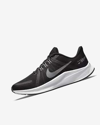 Black / Dark Grey / White Nike Quest 4 Women's Running Shoes | CA_5541