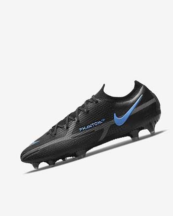 Black / Grey / Black Nike Phantom GT2 Elite FG Women's Soccer Cleats | CA_2410