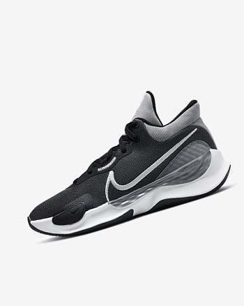 Black / Grey / Grey / White Nike Renew Elevate 3 Men's Basketball Shoes | CA_5268