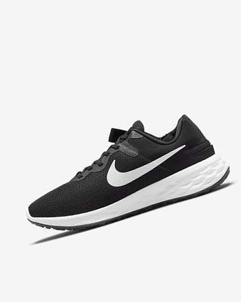 Black / Grey / White Nike Revolution 6 FlyEase Next Nature Men's Running Shoes | CA_5111