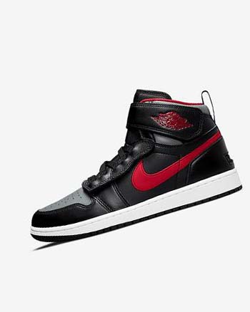 Black / Grey / White / Red Nike Air Jordan 1 Hi FlyEase Men's Sneakers | CA_2906