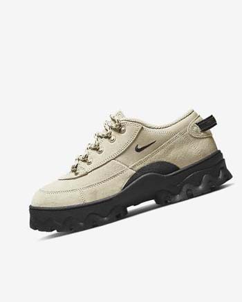 Black / Metal Gold / Khaki Nike Lahar Low Women's Sneakers | CA_4782