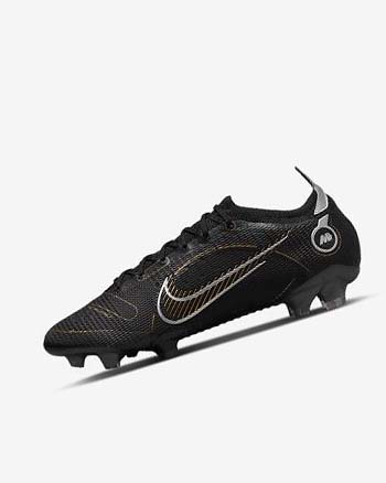 Black / Metal Silver / Grey / Metal Gold Nike Mercurial Vapor 14 Elite FG Women's Soccer Cleats | CA_2945