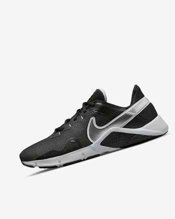 Black / Metal Silver / Metal Grey Nike Legend Essential 2 Men's Training Shoes | CA_4752