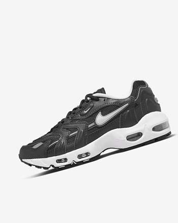 Black / Metal Silver / White Nike Air Max 96 2 Women's Sneakers | CA_5114