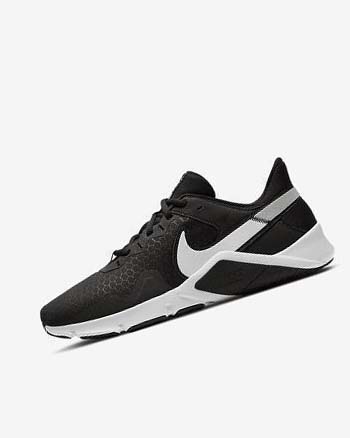 Black / Metal Silver / White Nike Legend Essential 2 Men's Training Shoes | CA_3247