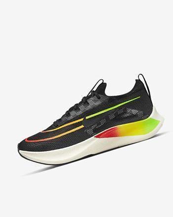 Black / Multicolor Nike Zoom Fly 4 Men's Running Shoes | CA_3095