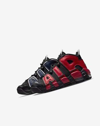 Black / Navy / White / Red Nike Air More Uptempo Boys' Basketball Shoes | CA_4805