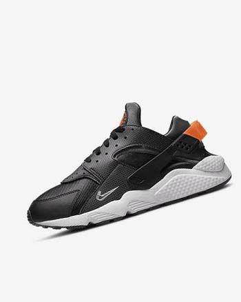 Black / Orange / Grey / White Nike Air Huarache Men's Sneakers | CA_4898