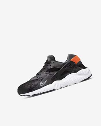 Black / Orange / Grey / White Nike Huarache Run Boys' Shoes | CA_5144