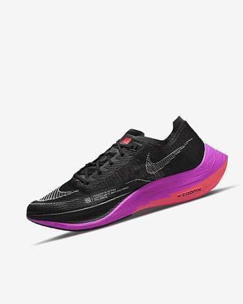 Black / Purple / Red Nike ZoomX Vaporfly Next% 2 Men's Running Shoes | CA_2816