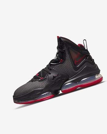 Black / Red / Black Nike LeBron 19 Men's Basketball Shoes | CA_2820