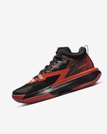 Black / Red / Orange Nike Zion 1 SP Men's Basketball Shoes | CA_4559