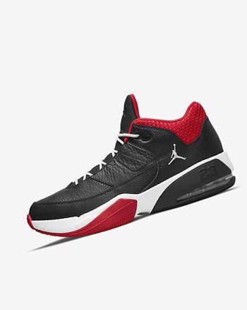 Black / Red / White Nike Jordan Max Aura 3 Men's Basketball Shoes | CA_2800