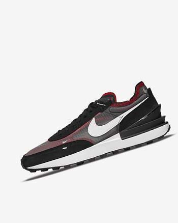 Black / Red / White Nike Waffle One SE Men's Sneakers | CA_5530