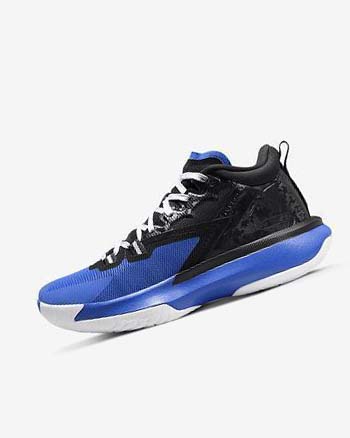 Black / Royal / White Nike Zion 1 Men's Basketball Shoes | CA_2959