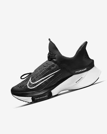 Black / White / Black / White Nike Air Zoom Tempo NEXT% FlyEase Men's Running Shoes | CA_2250