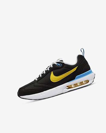 Black / White / Blue Nike Air Max Dawn Girls' Sneakers | CA_4564