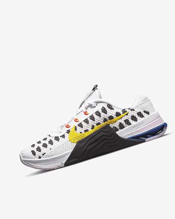 Black / White / Blue / Yellow Nike Metcon 7 Women's Training Shoes | CA_2356