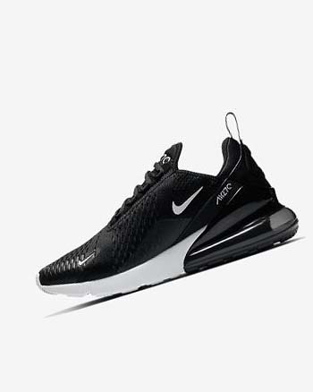 Black / White / Dark Grey Nike Air Max 270 Women's Casual Shoes | CA_3272