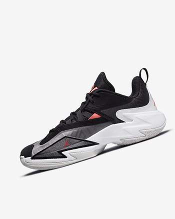 Black / White / Grey / Light Red Nike Jordan One Take 3 Men's Basketball Shoes | CA_2362