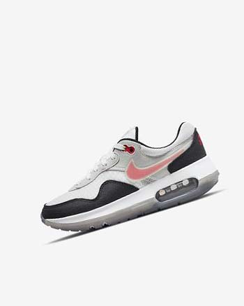 Black / White / Grey / Red Nike Air Max Motif Boys' Shoes | CA_3180