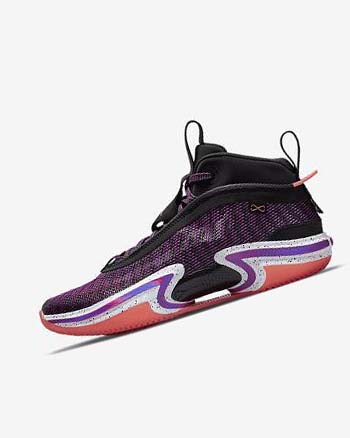 Black / White / Light Mango / Purple Nike Air Jordan XXXVI 'First Light' Men's Basketball Shoes | CA_1103