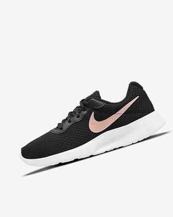 Black / White / Metal Red Brown Nike Tanjun Women's Sneakers | CA_5596