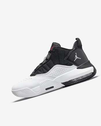 Black / White / Metal Silver / Red Nike Jordan Stay Loyal Men's Basketball Shoes | CA_2508