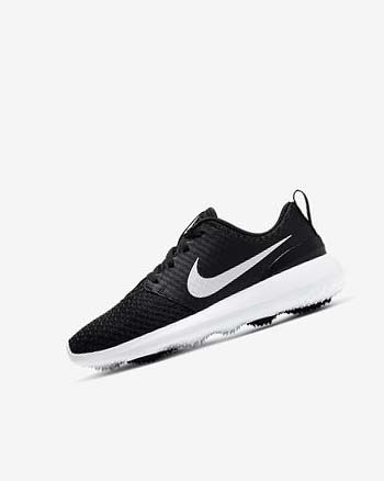 Black / White / Metal White Nike Roshe G Jr. Boys' Golf Shoes | CA_2549
