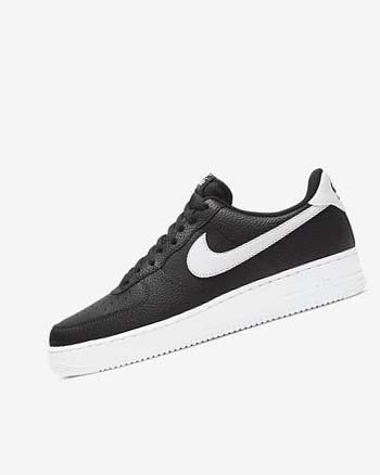 Black / White Nike Air Force 1 '07 Men's Sneakers | CA_2225