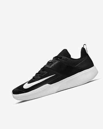 Black / White Nike Court Vapor Lite Men's Tennis Shoes | CA_4578