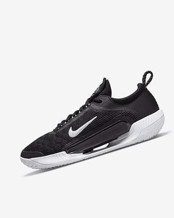 Black / White Nike Court Zoom NXT Men's Tennis Shoes | CA_5406