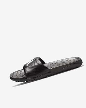 Black / White Nike Jordan Break Men's Slides | CA_1205