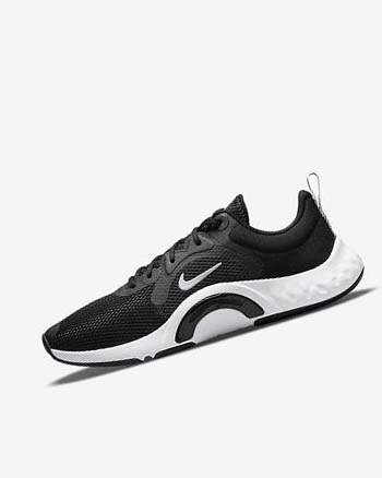 Black / White Nike Renew In-Season TR 11 Women's Training Shoes | CA_2690