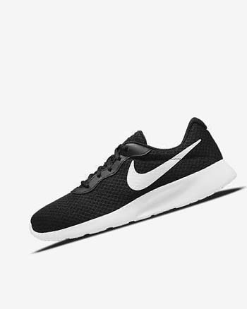 Black / White Nike Tanjun Men's Sneakers | CA_5004