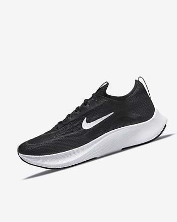 Black / White Nike Zoom Fly 4 Men's Running Shoes | CA_5462