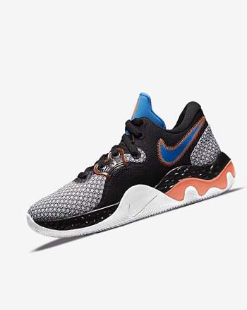 Black / White / Orange / Light Blue Nike Renew Elevate 2 Women's Basketball Shoes | CA_4941