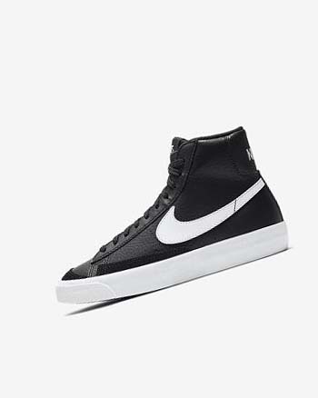 Black / White / Orange Nike Blazer Mid '77 Boys' Sneakers | CA_2239