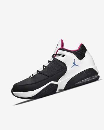 Black / White / Pink / Blue Nike Jordan Max Aura 3 Men's Basketball Shoes | CA_5271