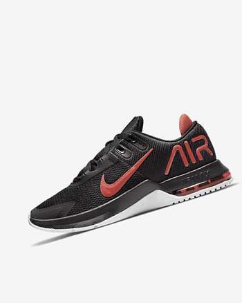 Black / White / Red Nike Air Max Alpha Trainer 4 Men's Training Shoes | CA_5272