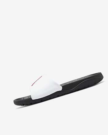 Black / White / Red Nike Jordan Break Men's Slides | CA_5017