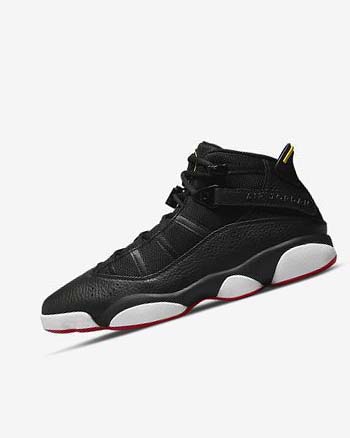 Black / White / Yellow / Red Nike Jordan 6 Rings Men's Basketball Shoes | CA_2421