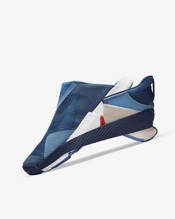 Blue / Blue / White Nike Go FlyEase Men's Sneakers | CA_5328
