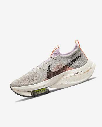 Blue Grey / Light Pink / Light Cream / Black Nike Zoom Alphafly Next Nature Women's Running Shoes | CA_4881