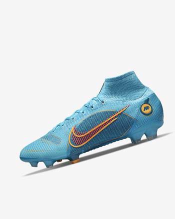 Blue / Orange Nike Mercurial Superfly 8 Elite FG Women's Soccer Cleats | CA_2294