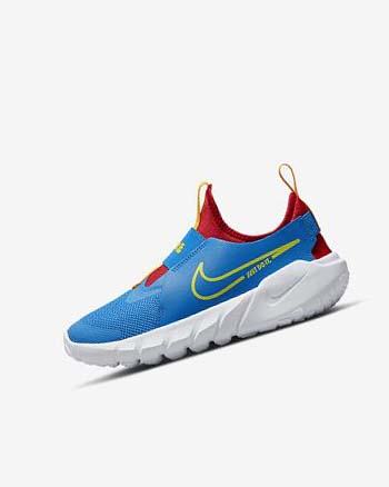 Blue / Red / Gold / Green Nike Flex Runner 2 Boys' Running Shoes | CA_5169