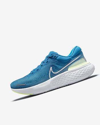 Blue / White Nike ZoomX Invincible Run Flyknit Men's Running Shoes | CA_5474