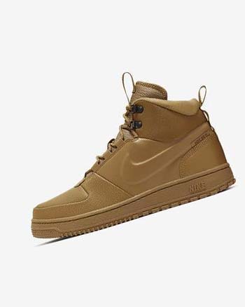 Brown / Black / Brown Nike Path Winter Men's Sneakers | CA_2621
