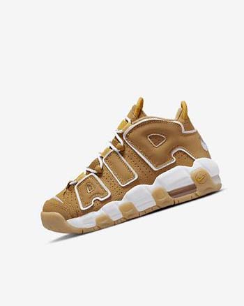 Brown / Light Brown / White Nike Air More Uptempo Girls' Sneakers | CA_5561